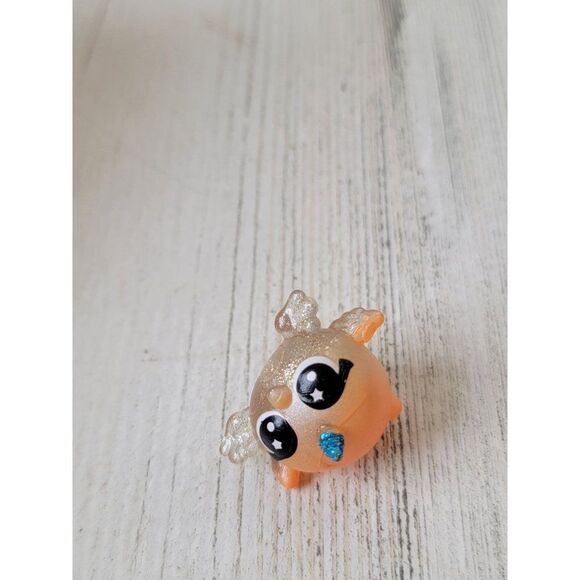 Mini orange narwhal horn mythical pet doll accessory toy figure - Picture 2 of 4